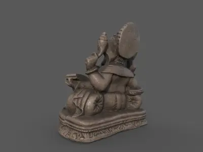 Ganesh  God of Knowledge Low-poly 3D model