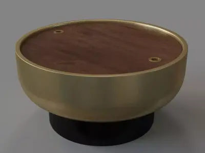 Drum Shaped Coffee Table 3D model