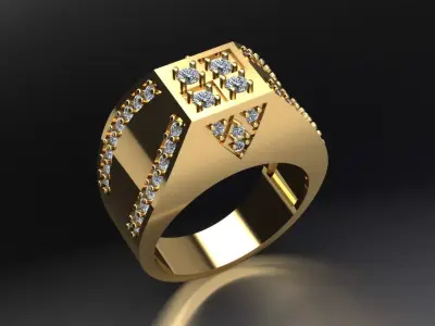 man ring 3D print model