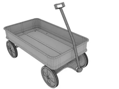 Toy Wagon 3D model