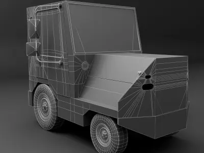 Tiger-TC-40-5 Low-poly 3D model