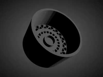 SSR Formula Aero Mesh scalable and Printable rim 3D print model