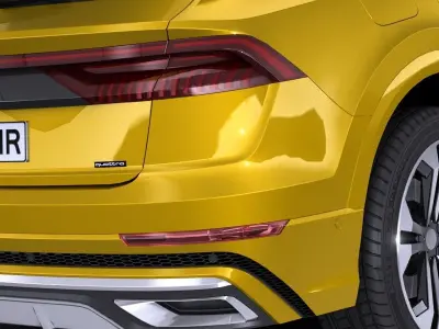 LowPoly Audi Q8 S-line 2019 Low-poly 3D model