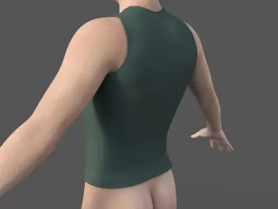 Simple Sport Tank Top Free low-poly 3D model