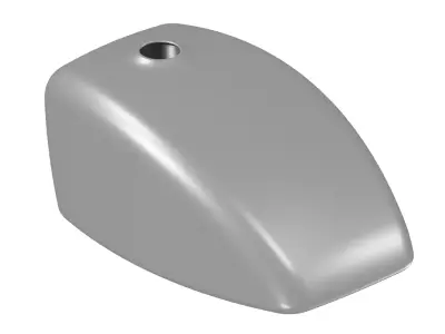 Titanium Motorcycle Fuel Tank 3D model