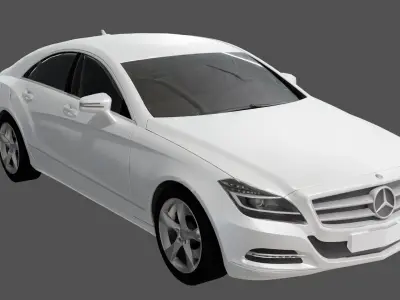 Mercedes Benz car model 3d Low-poly 3D model