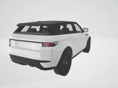 luxury car Low-poly 3D model