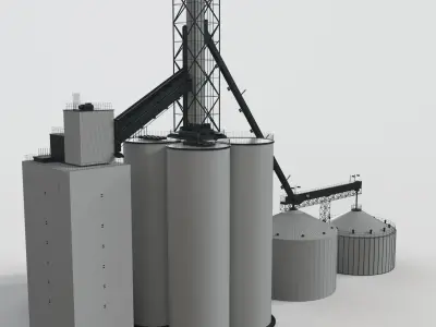 Concrete plant 3D model