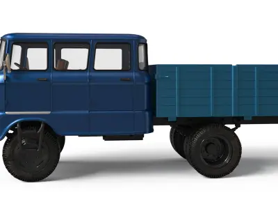 IFA W50 BTP Langkabine bautruppfahrzeug 3d model stl 3D print model