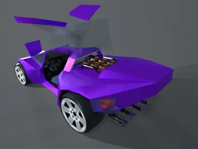 TOY CAR 2 Low-poly 3D model purchase