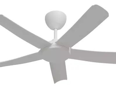 Bronx 40 Dc Ceiling Fan White Low-poly 3D model