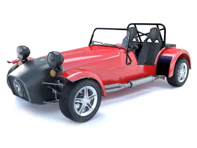 Car Caterham SevenR500 Low-poly 3D model