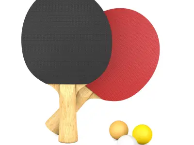 Ping Pong Set  3D model