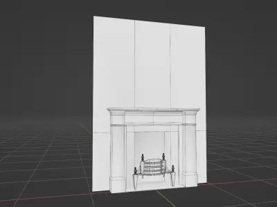 FirePlace  Free low-poly 3D model