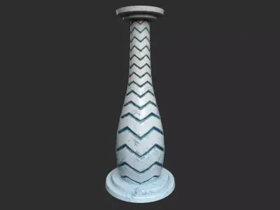 Fantasy Marble Pillar Low-poly 3D model
