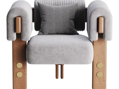 ARMCHAIR EVELYN 3D model