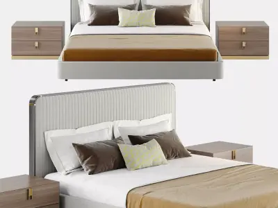Laskasas ANNY Bed 3D model