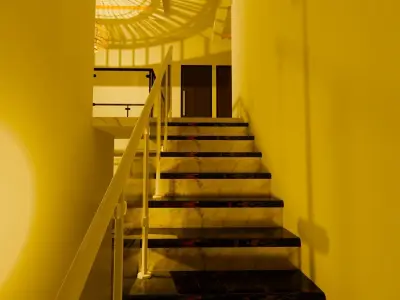 modern house with swimmingpool 3D model