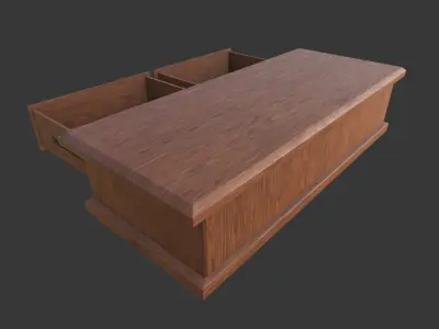 Coffee Table Low-poly 3D model