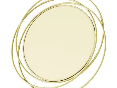 025 Husby Accent Mirror by Ivy Bronx Helios Rose 3D model