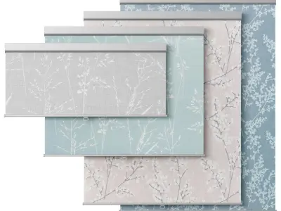 Roller Blind 17 John Lewis Durslade and Everdene IKEA 3D model
