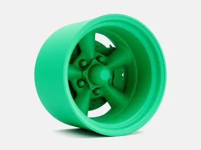 15x4 15x7 15x8 15x10 Torq Thrust D Wheels and Brake 3D print model