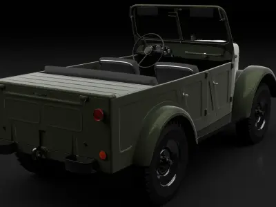 1970 GAZ-69a 3D model