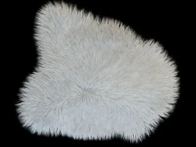 Fur with long pile 3D model