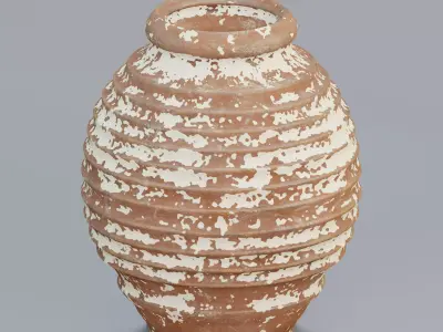 Vase23 terracotta vase 3D model
