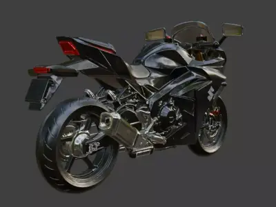 Suzuki Motorcycle 3D Model 3D model