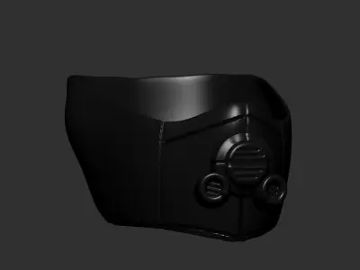 gas mask helmet scifi high poly sculpt  ver 4 3d printable  3D model