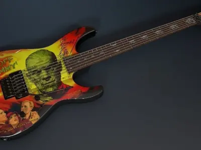 Kirk Hammett ESP KH-3 Karloff Mummy Guitar 3D model