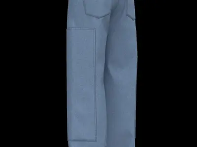 Male cargo jean 3D model