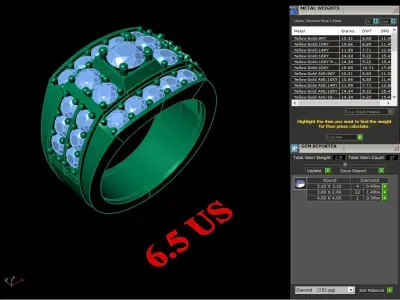 Luxury Men Rings Designs 4MR061 3D print model
