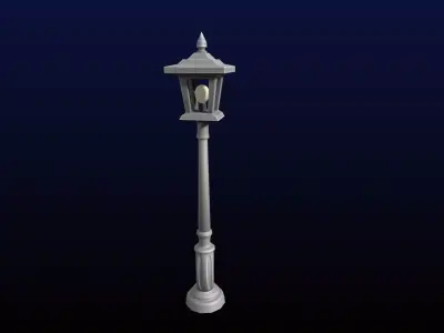 Park Lantern Game Asset Low-poly 3D model