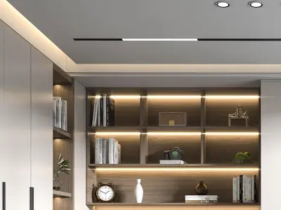 tatami bedroom Modern 3D model