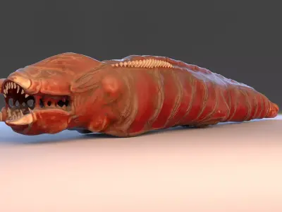 Worm monster 3D model