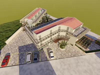 Business center 3D model