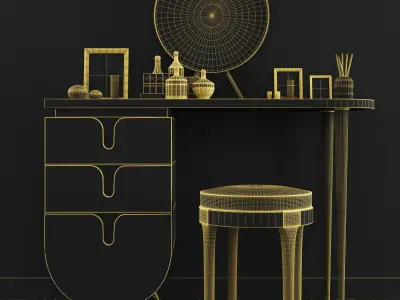 Modern Interior Set 375 3D model