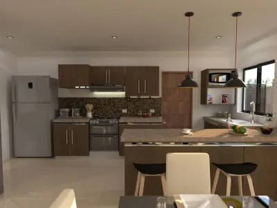 KITCHEN - INTERIOR - RENDER 3D model