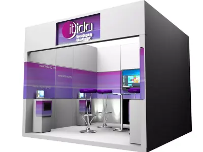 Booth Exhibition Stand a377a 3D model