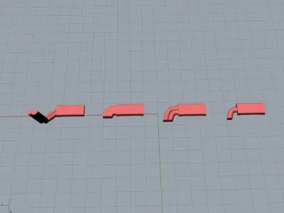 Side Exhaust Pack for 1-64 scale HotWheels 3D print model