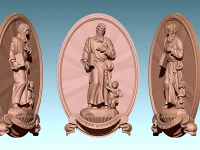Matthew-Mateo Evangelist - CNC 3D print model