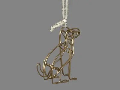 Tanner The Dog Ornament 3D model