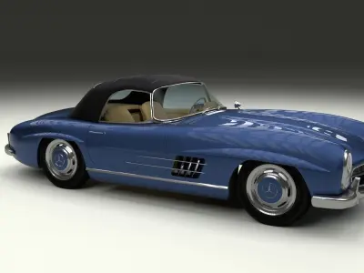 Mercedes 300SL Roaster Top 3D model