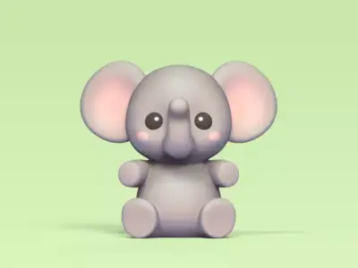 Little Elephant 3D print model