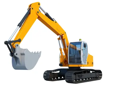 Excavator Tracked 3D model