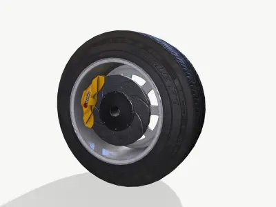 Rally wheel Eagle F1 Low-poly 3D model