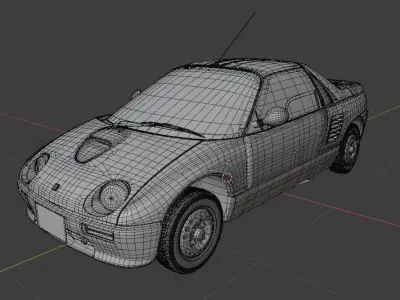 Mazda Autozam AZ-1 Low-poly 3D model