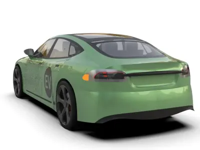 Tesla Model S -Electric Sedan - 3D Model  3D model